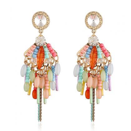 Western Bohemia Fashion Colorful Gemstone Beads..