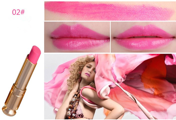 Fashion Women Light Rose Red Waterproof Daily Candy Sweet Color Lipstick Long Lasting Matte Smooth Moisturized Glitter Honey Lipstick Cosmetic