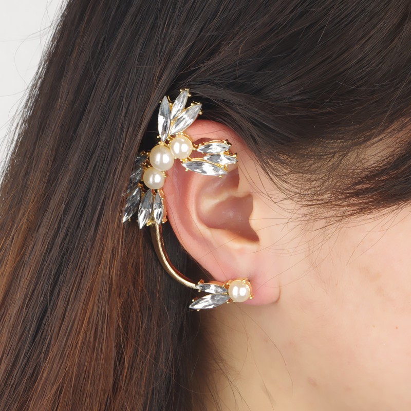 Best Jewelry Women S Fahsion Punk Style Pearl Diamond Shining Fahsion Punk Style Pearl Diamond
